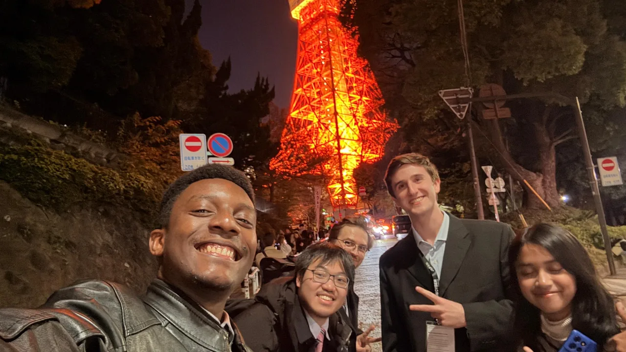 The internship team and mentors in Tokyo